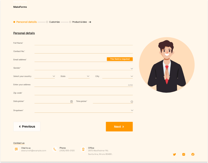 dribbble-html-css-forms