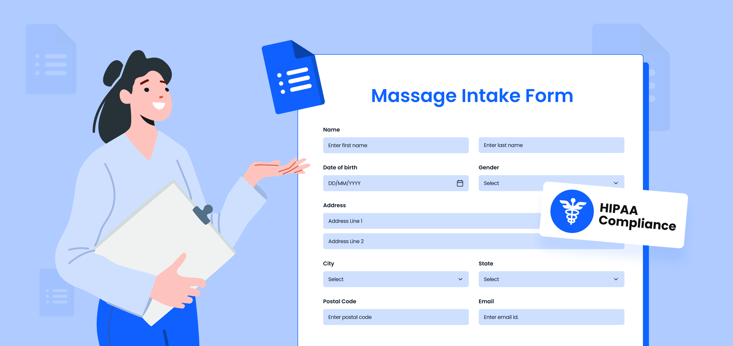 How to Make Your Massage Intake Form HIPAA Compliant and Easy to Understand