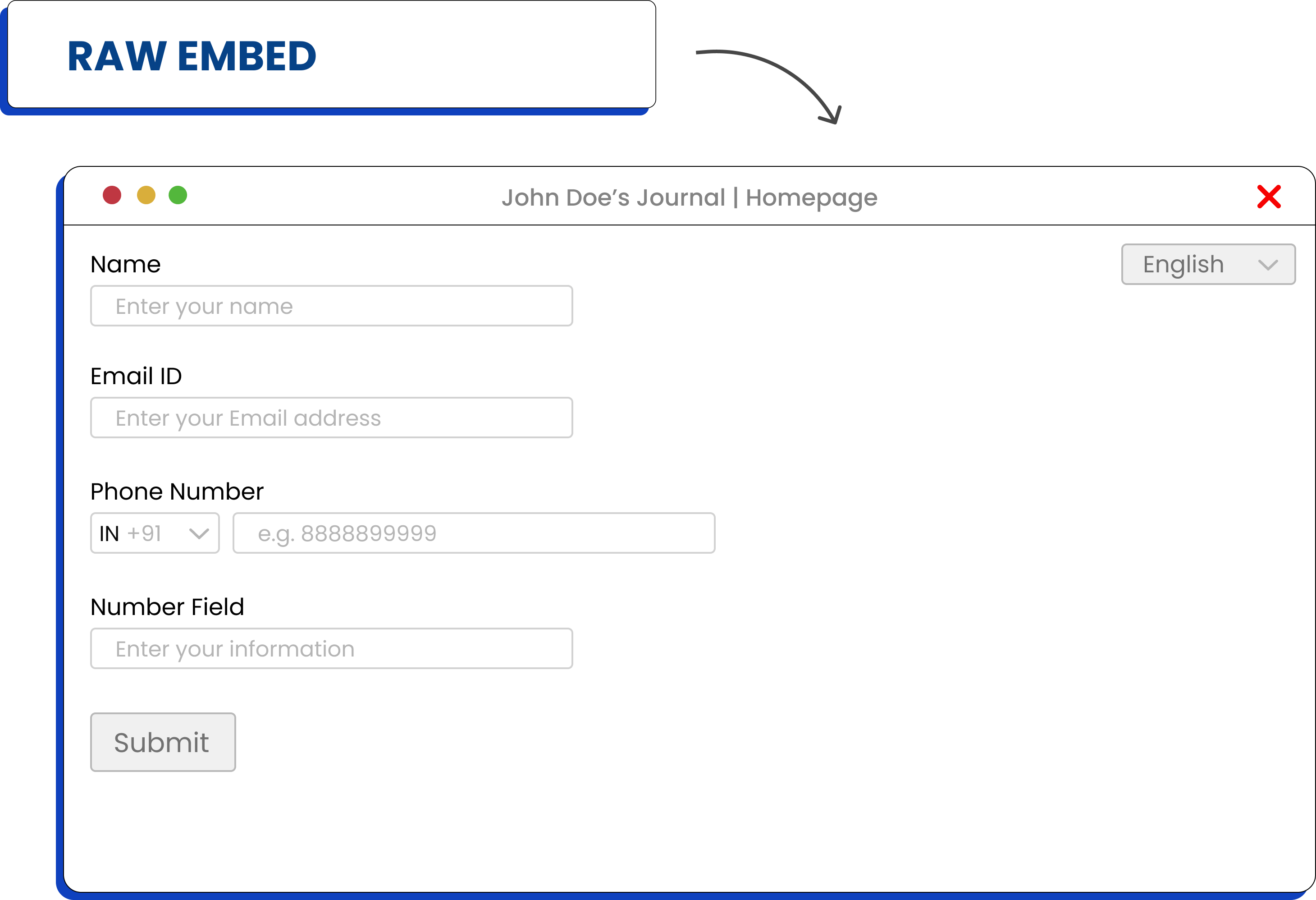 Raw-Embed-html-code-makeforms