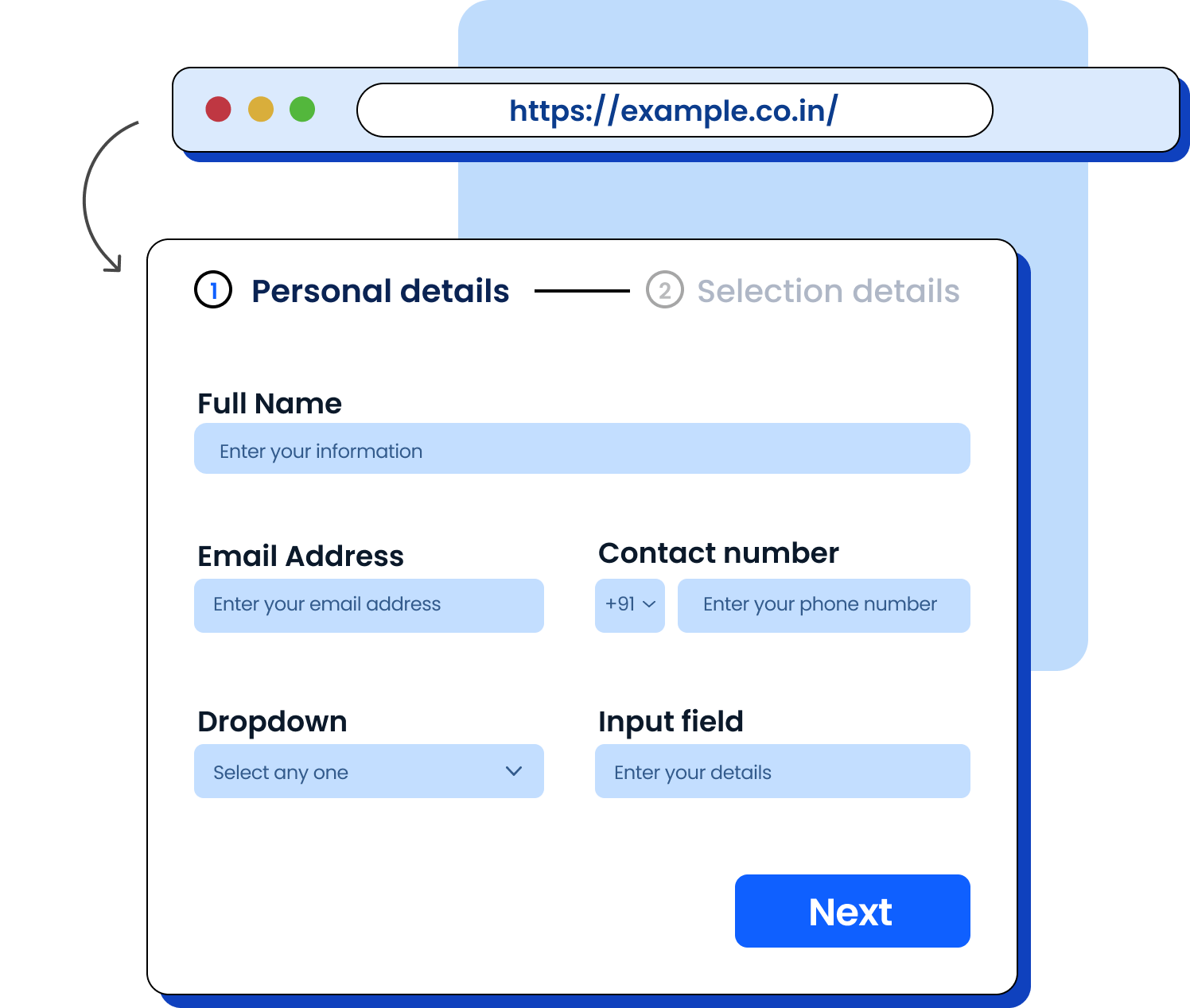 Step form creator