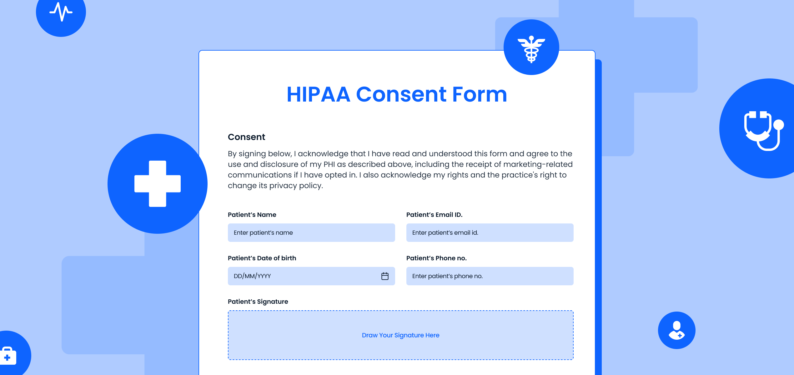 What is a HIPAA consent form types & uses In Brief with sample